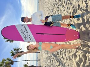 Jake McNulty BADASS Surf School Tracy Kahn LEFAIR Magazine Hotel Erwin Venice Beach